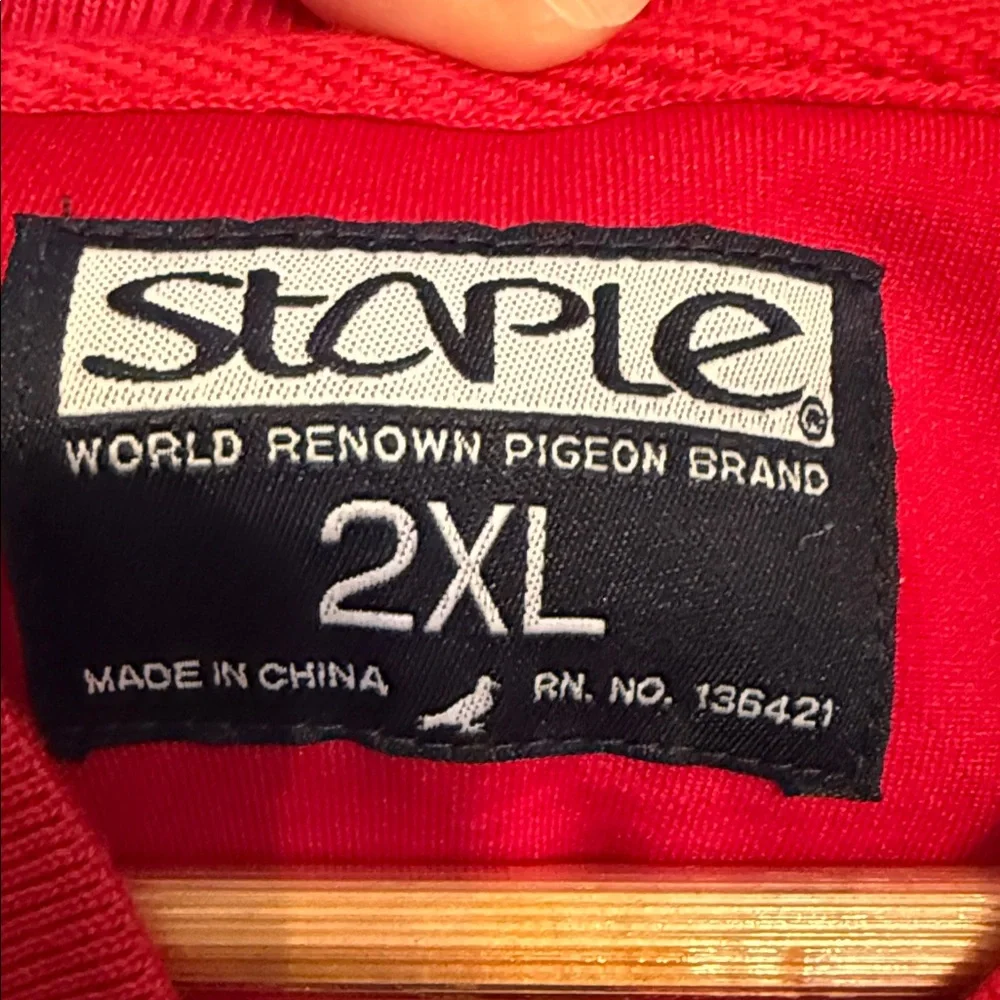 Men’s Staple Pigeon Colorblock Track Jacket Streetwear Oversized 2XL